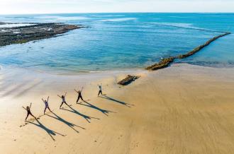 Yoga à la plage - La Brée